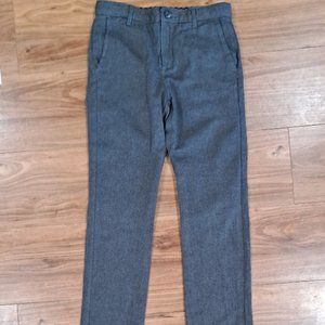 NWT Gymboree boy's unlined dress pants gray herringbone size 8